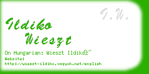 ildiko wieszt business card